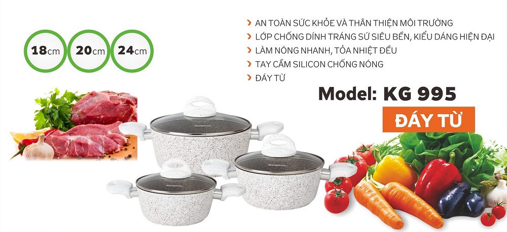 Bộ nồi Kangaroo KG995