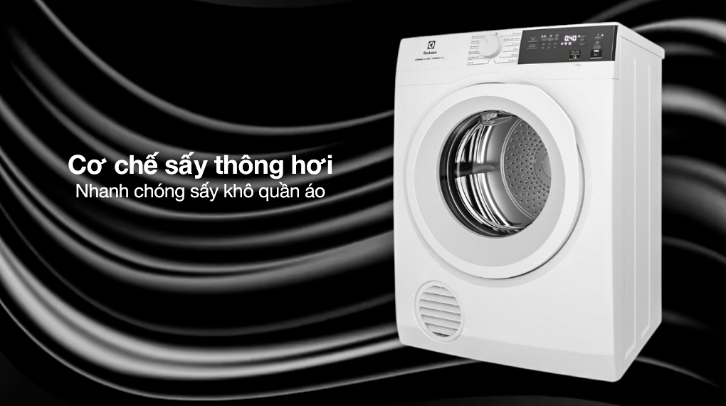 Máy sấy quần áo thông hơi Electrolux UltimateCare 9 kg EDV904H3WC