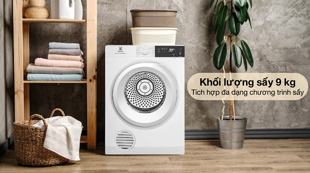 Máy sấy quần áo thông hơi Electrolux UltimateCare 9 kg EDV904H3WC