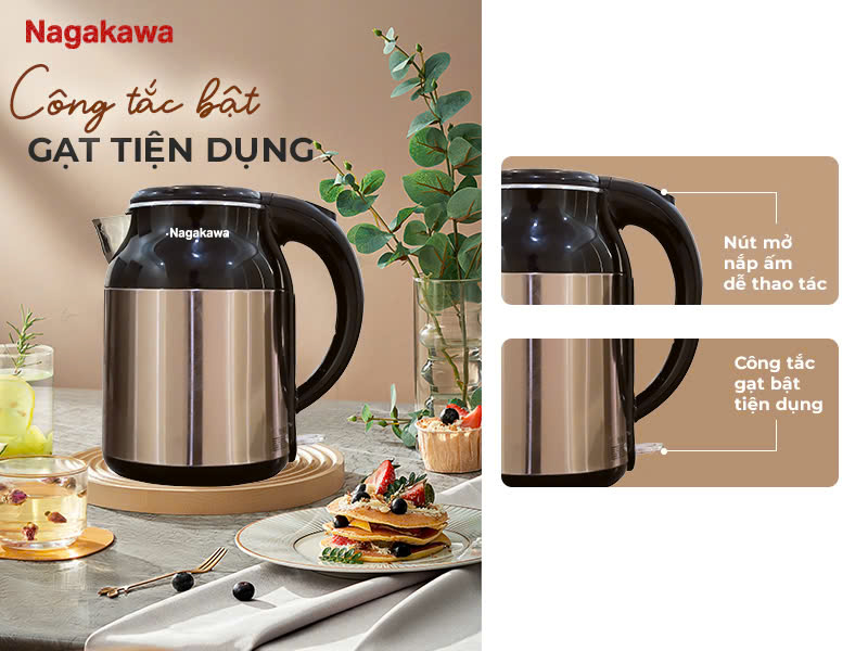 Ấm siêu tốc Nagakawa NKT2626