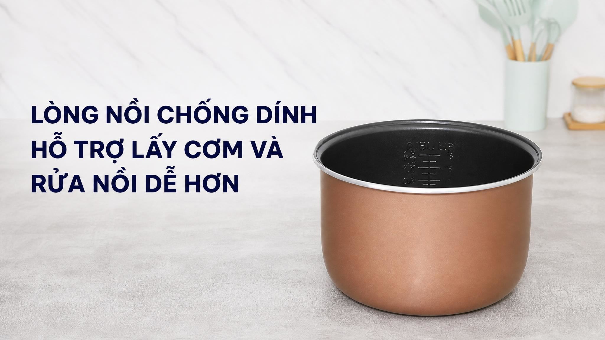 Nồi cơm điện nắp gài Kangaro 2.2 lít KGRC22M5G
