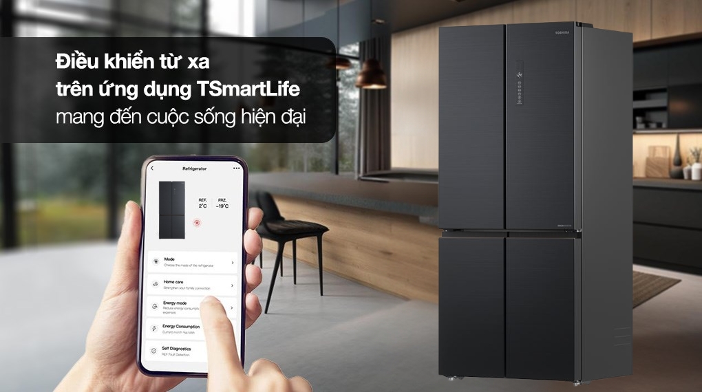 Tủ lạnh Toshiba Inverter 515 lít GR-RF677WI-PMV(06)-MG