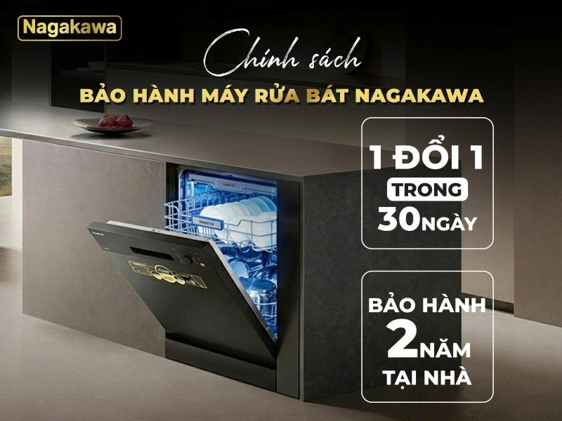 Máy rửa bát 16 bộ Nagakawa NMD9813C
