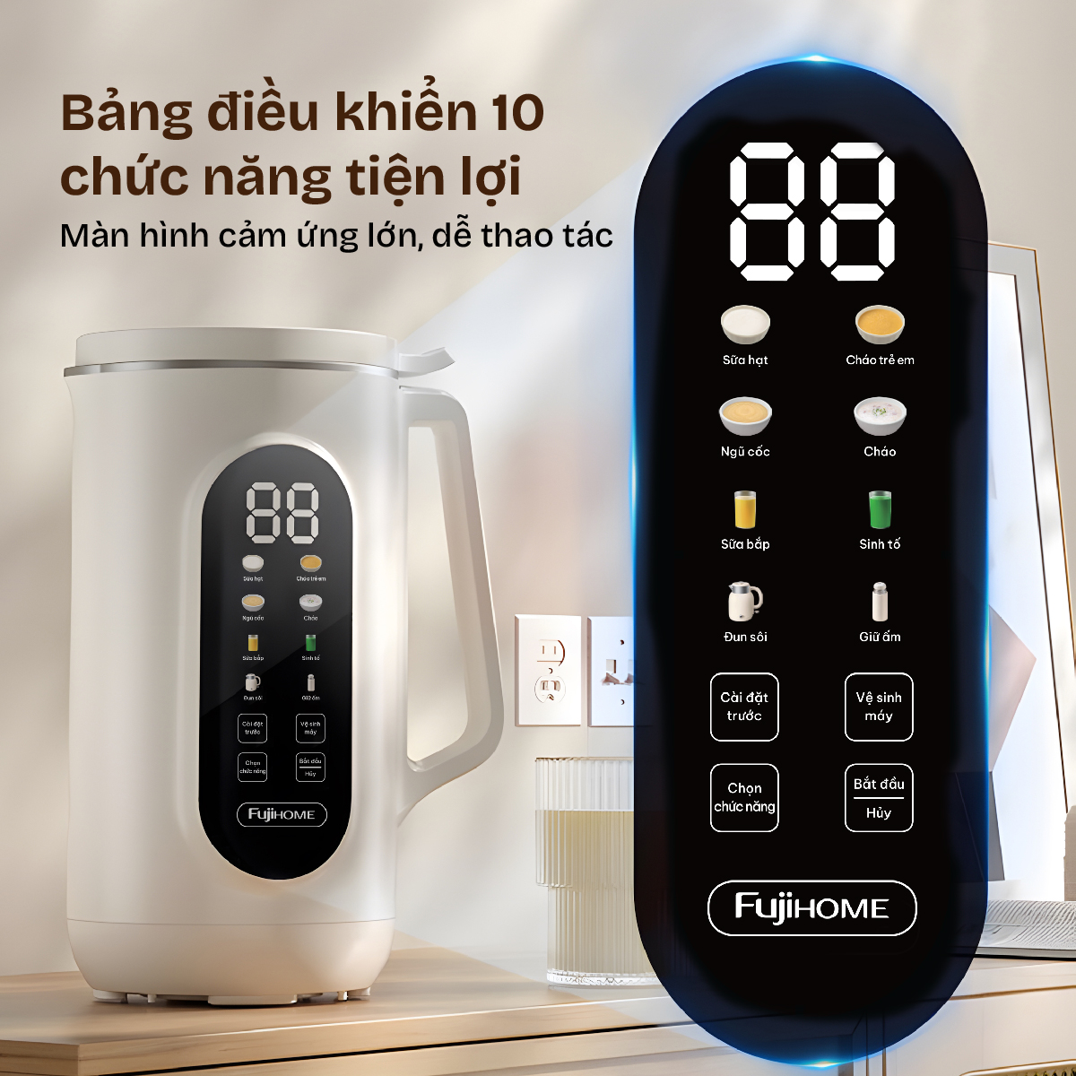 Máy làm sữa hạt đa năng Fujihome SM1636