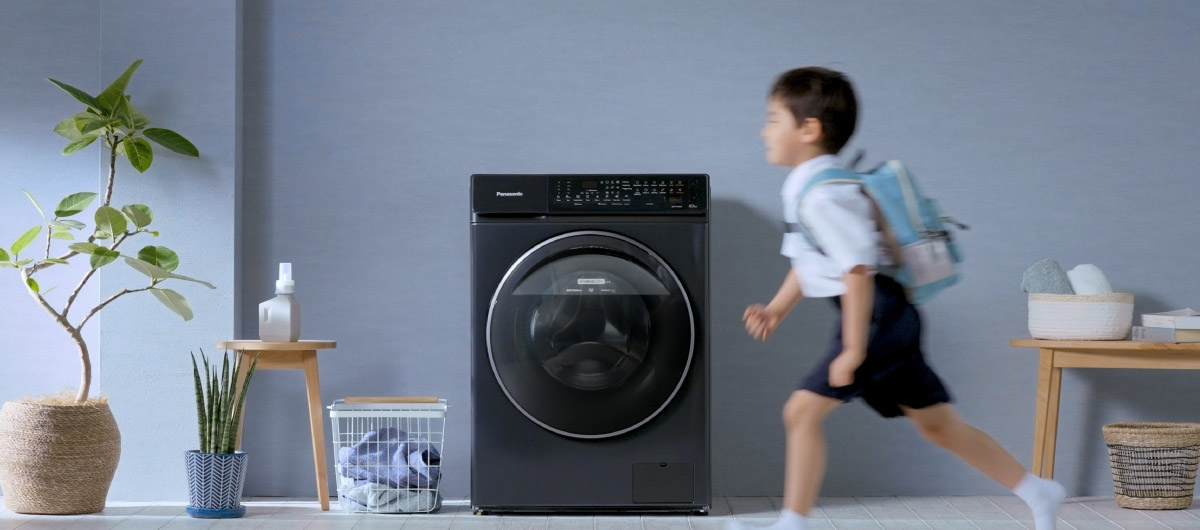 Máy giặt lồng ngang Panasonic Inverter 9Kg NA-V90FR1BVT