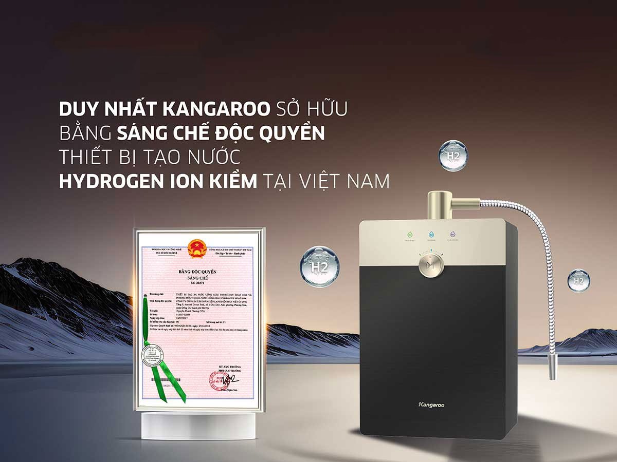 Máy tạo nước Hydrogen ion kiềm Kangaroo Sumire KGRF04E