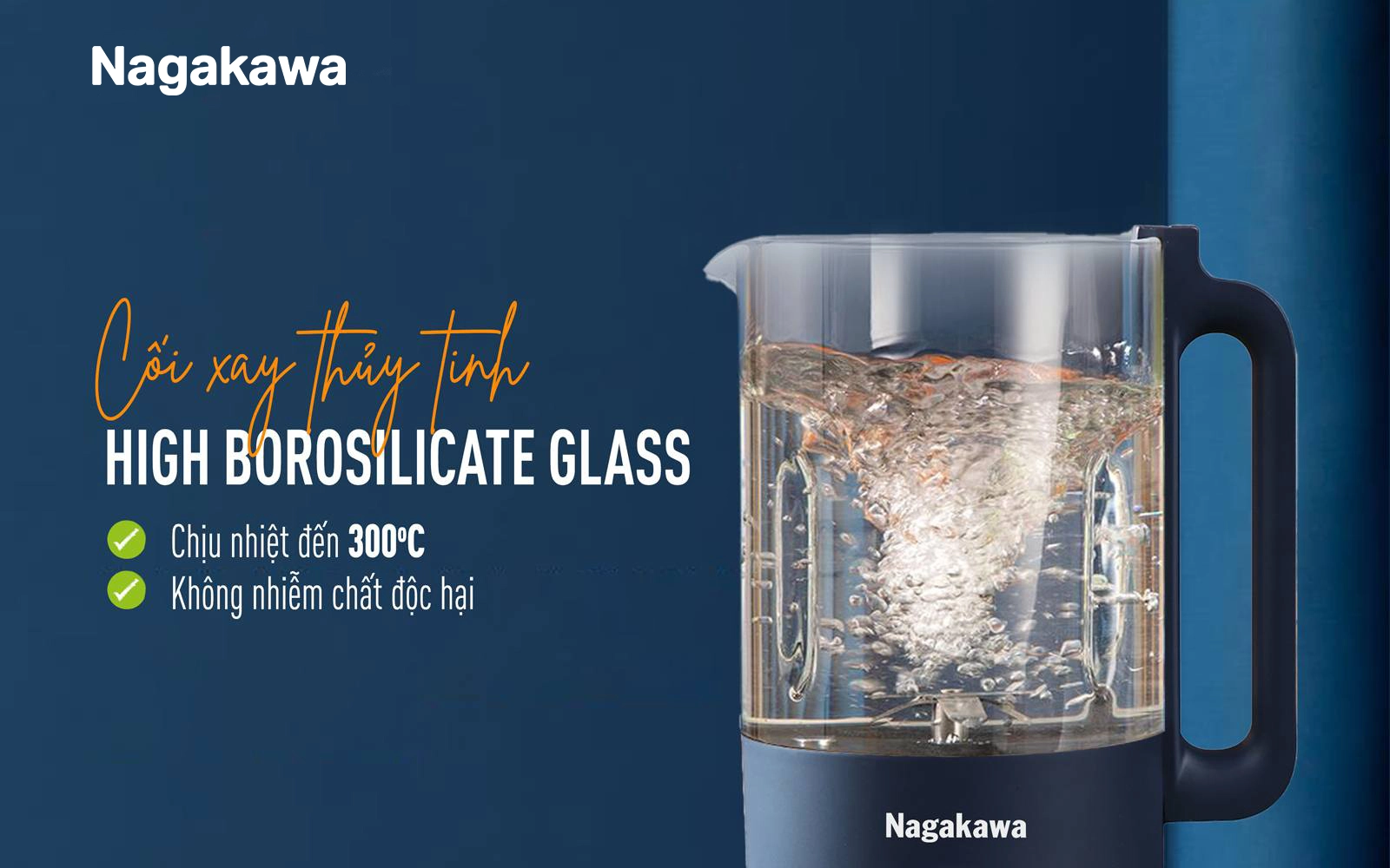 Máy làm sữa hạt đa năng Nagakawa NAG0825