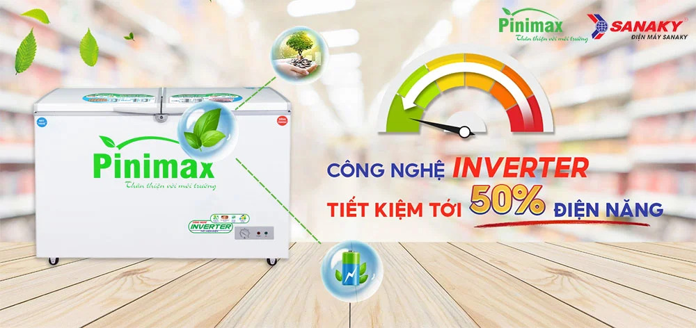 Tủ đông Pinimax Inverter 260 lít PNM39WF3