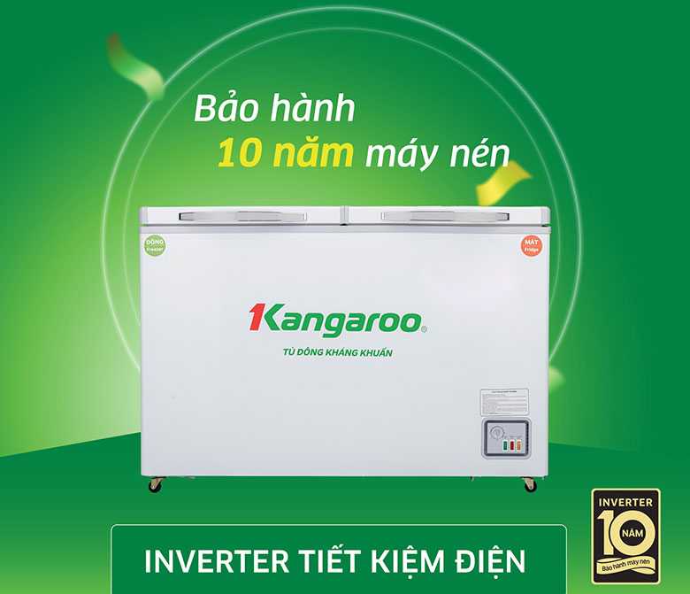 Tủ đông Kangaroo Inverter 230 lít KGFZ320IC2
