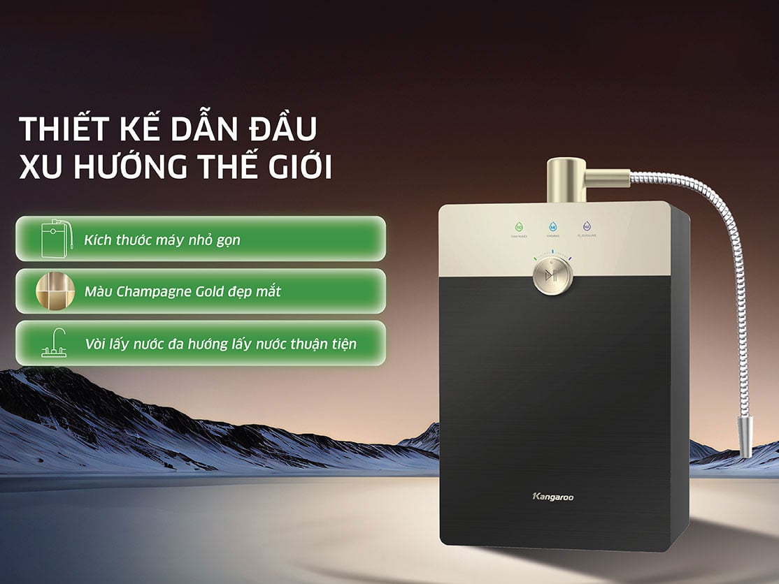 Máy tạo nước Hydrogen ion kiềm Kangaroo Sumire KGRF04E