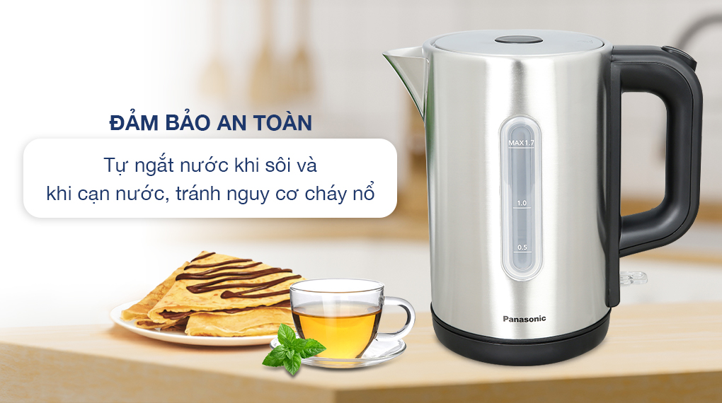 Bình siêu tốc Panasonic 1.7 lít NC-K301SRA