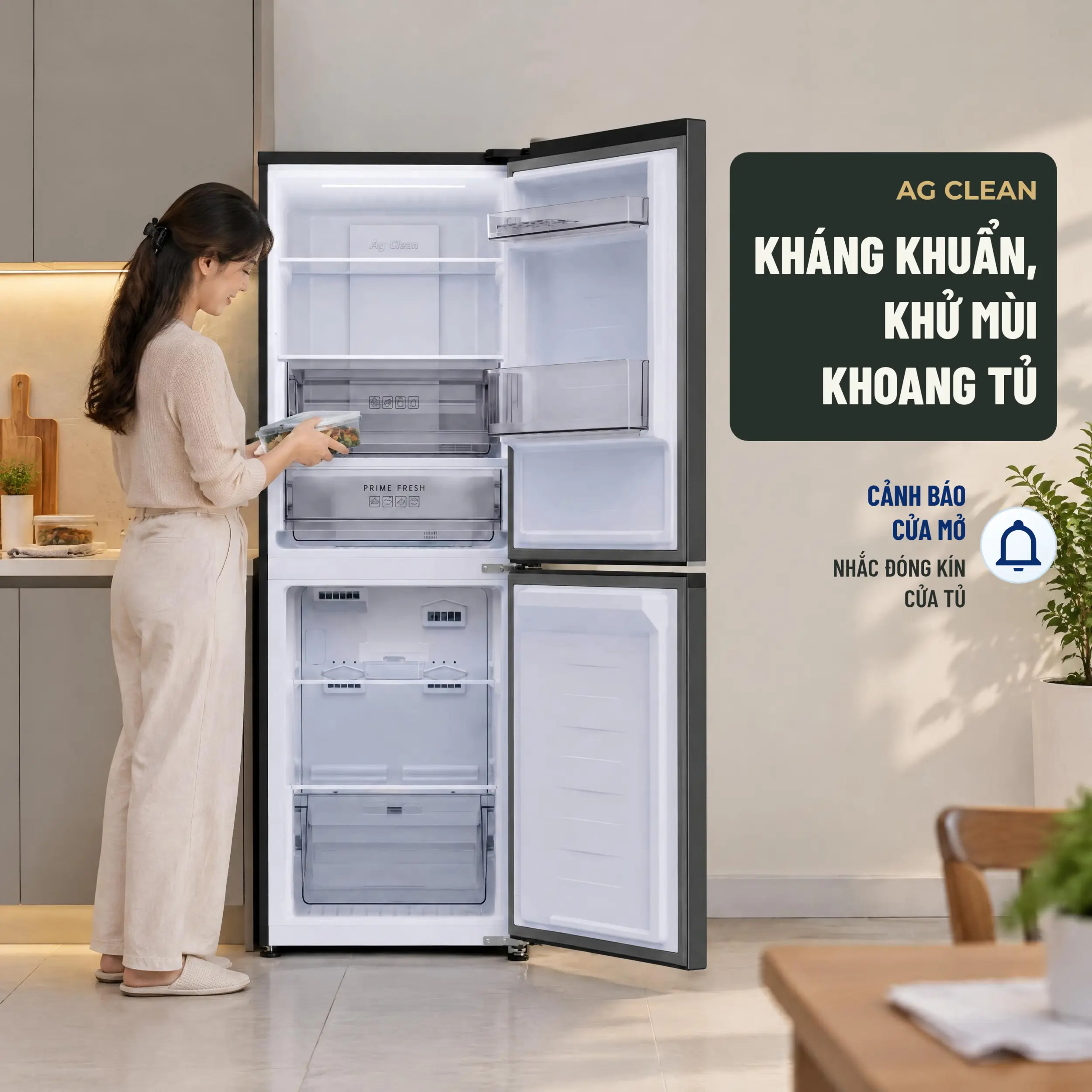 Tủ lạnh Panasonic Inverter 299 lít NR-BV322BWKV