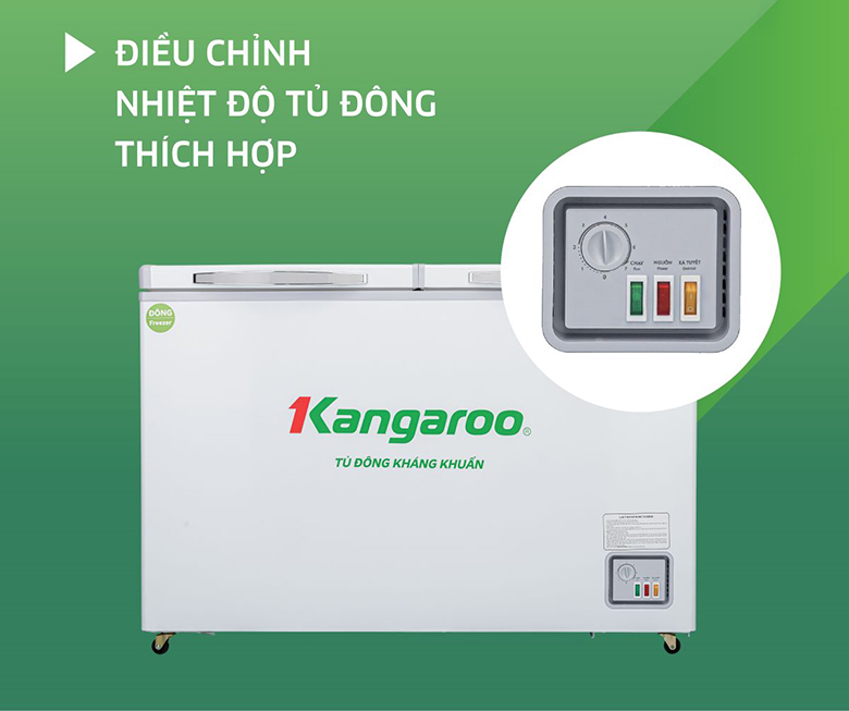 Tủ đông Kangaroo Inverter 230 lít KGFZ320IC2