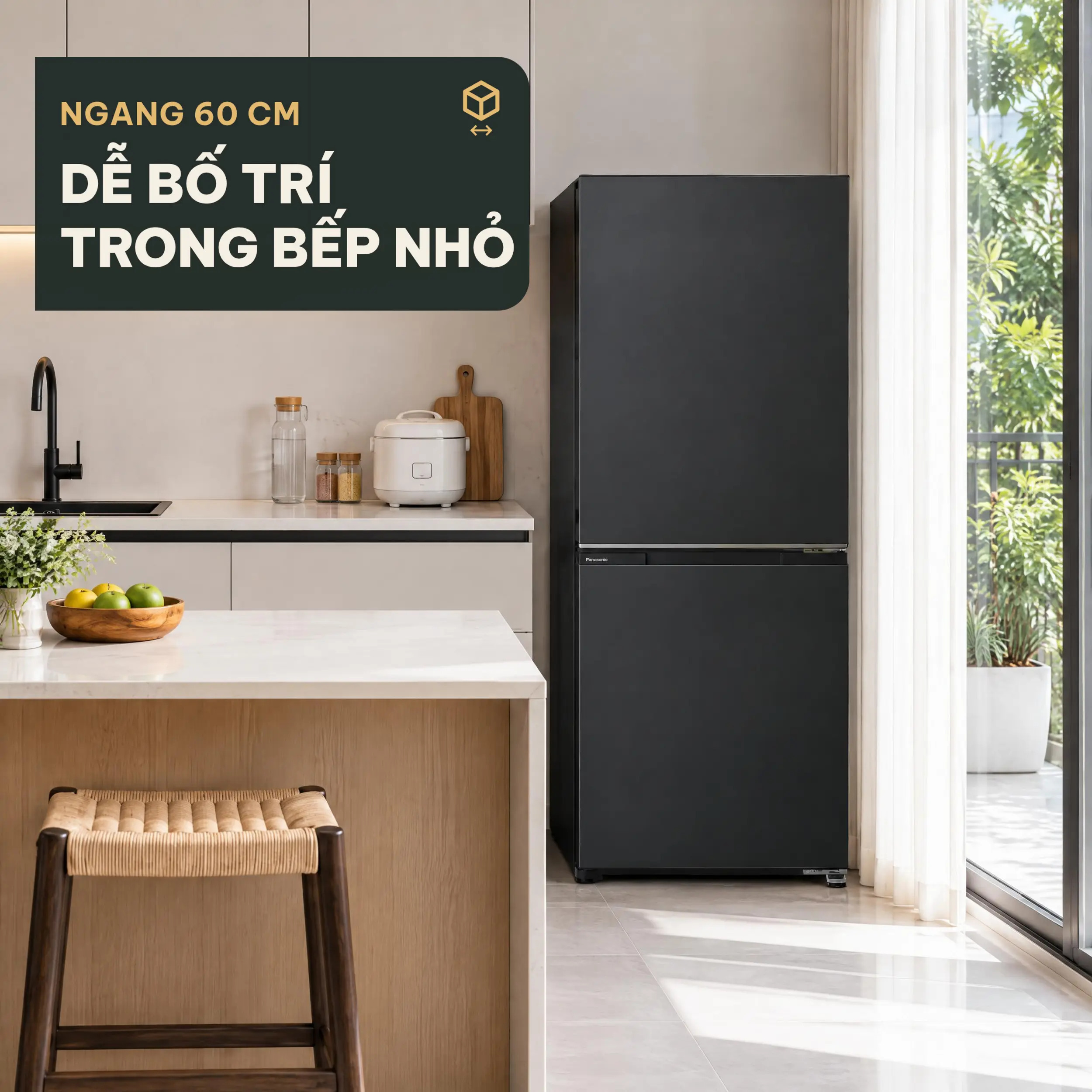 Tủ lạnh Panasonic Inverter 299 lít NR-BV322BWKV