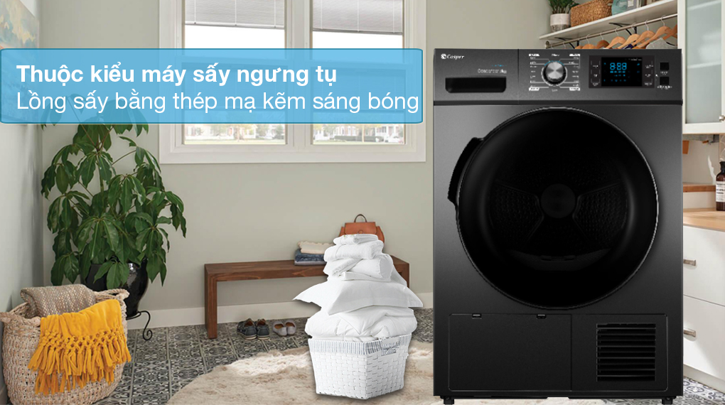 Máy sấy quần áo ngưng tụ Casper 8 kg TD80CGB