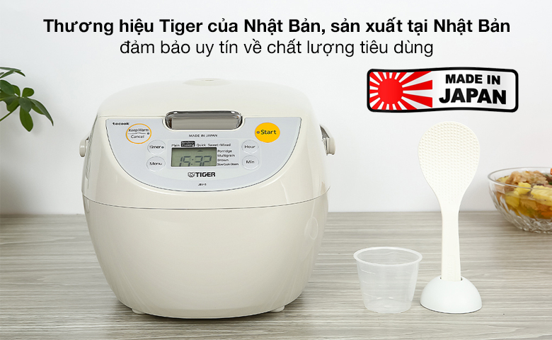 Nồi cơm điện tử Tiger 1.8 lít JBV-S18W