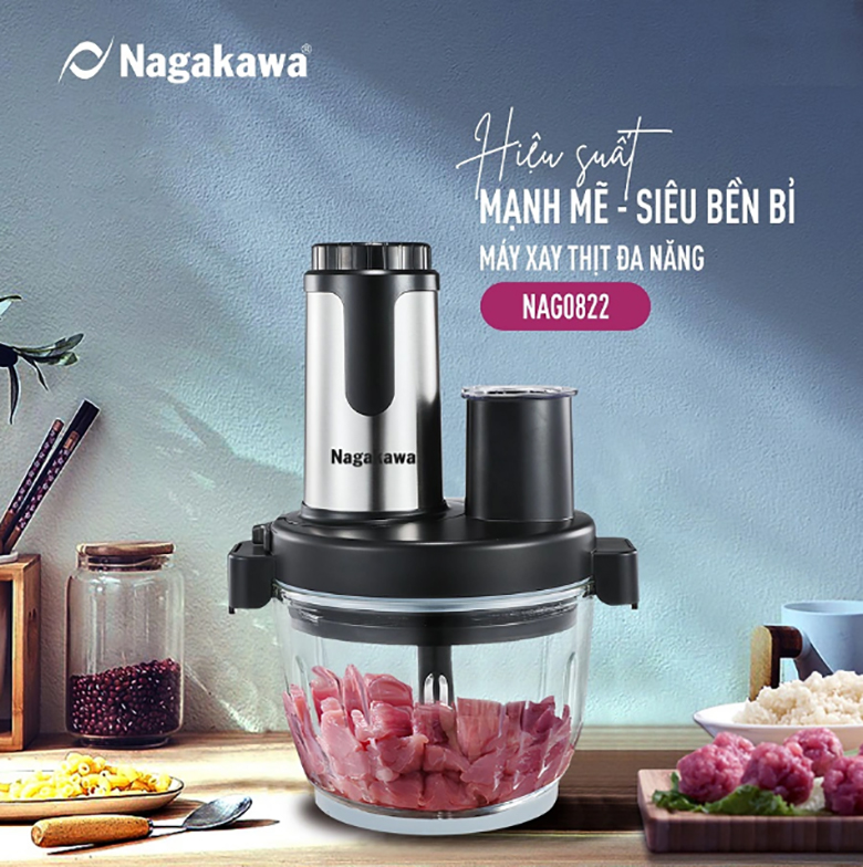 Máy xay thịt Nagakawa NAG0822