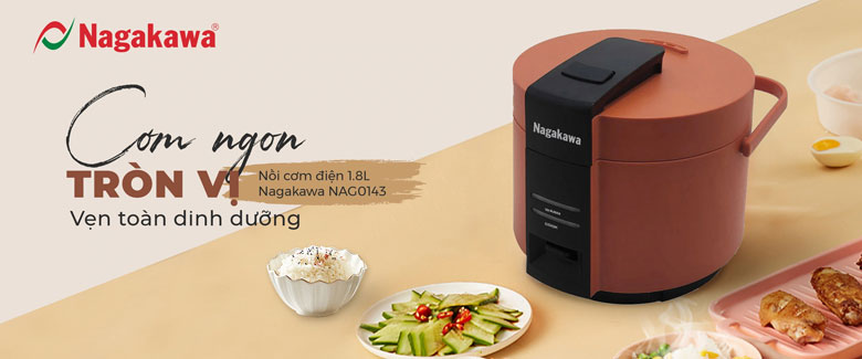 Nồi cơm điện 1.8L Nagakawa NAG0143