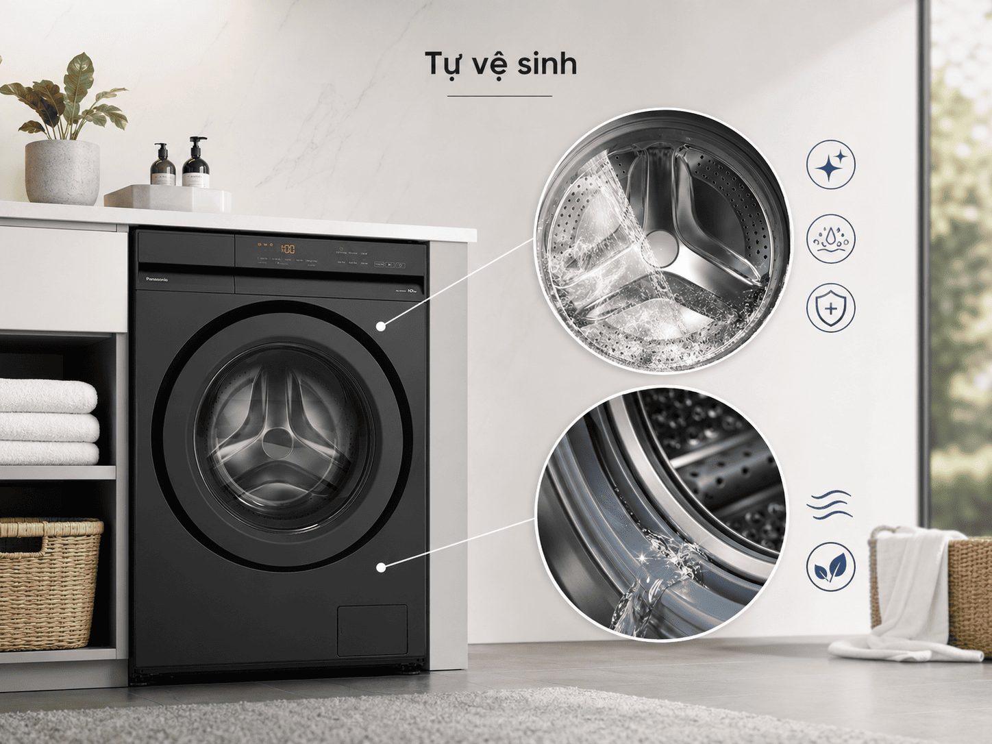 Máy giặt Panasonic Inverter 12 kg NA-24VDG1BVT