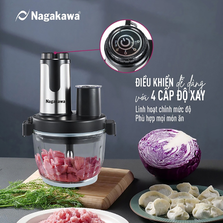 Máy xay thịt Nagakawa NAG0822