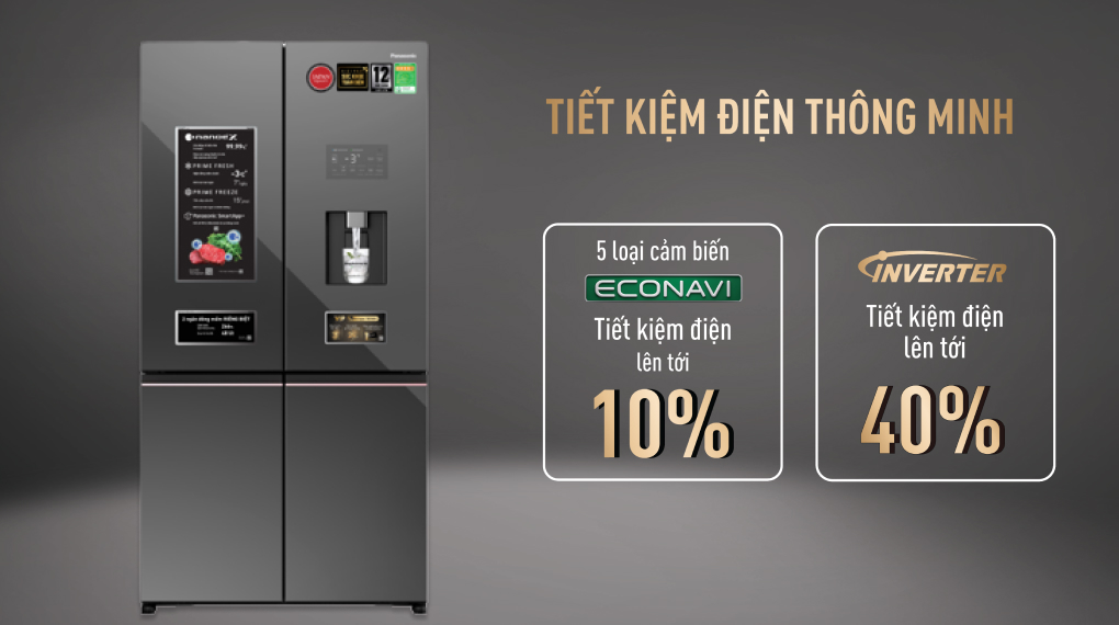 Tủ lạnh Panasonic Inverter 621 lít PRIME+ Edition Multi Door NR-XY680YMMV