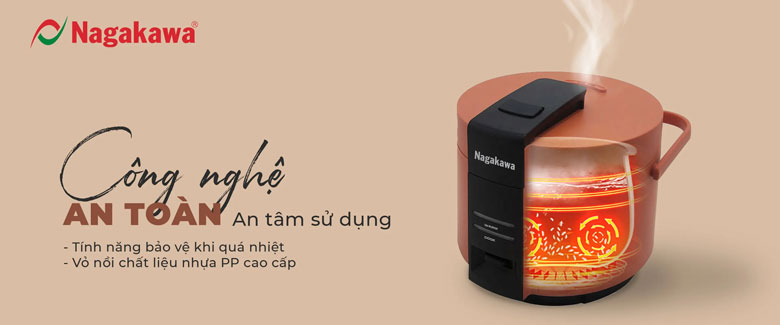 Nồi cơm điện 1.8L Nagakawa NAG0143