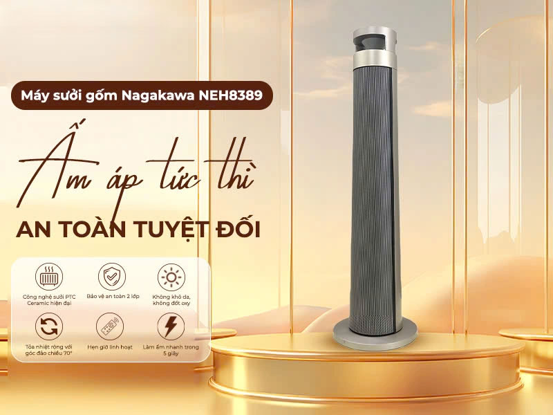 Máy sưởi gốm Nagakawa NEH8389