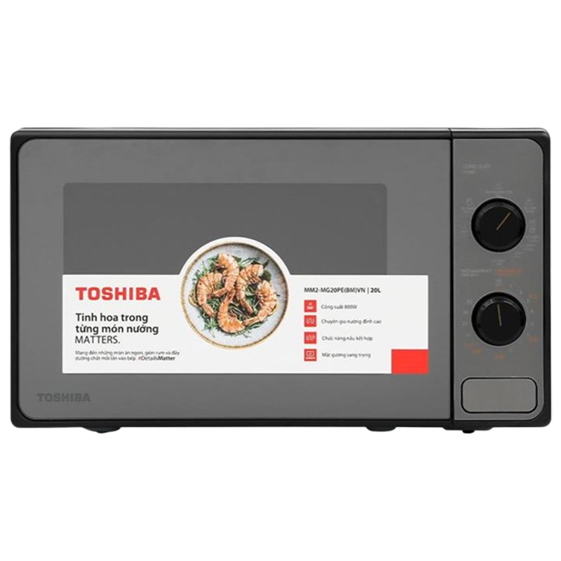 Lò vi sóng có nướng Toshiba 20 lít MM2-MG20PE(BM)VN