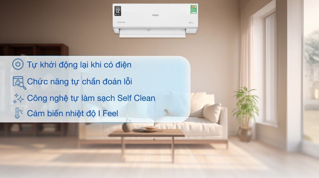 Điều hòa AQUA Inverter 9.000BTU AQA-RUV10RB3