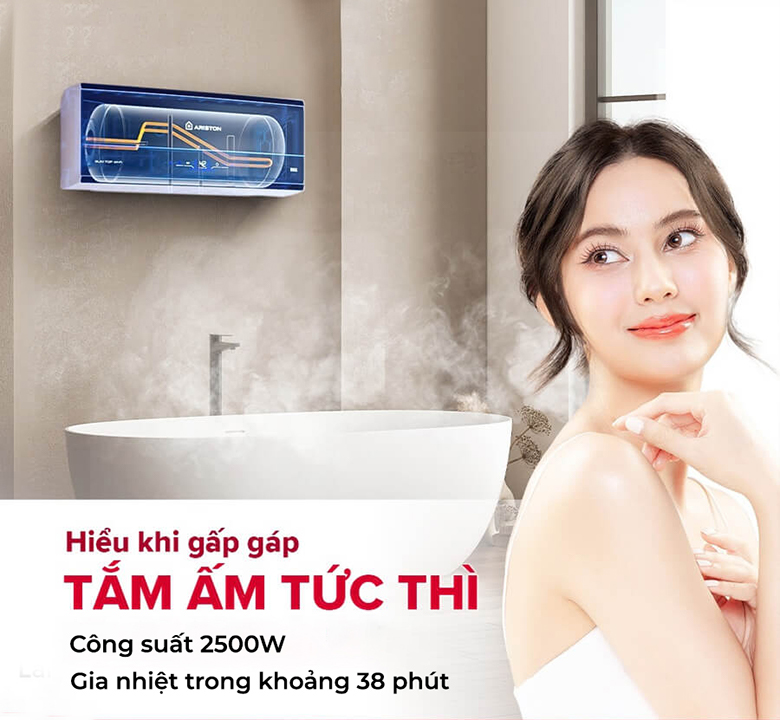 Bình nóng lạnh Ariston SLIM3-30TOP.WIFI.VN