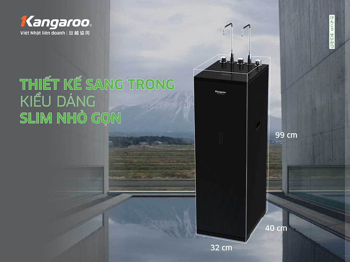 Máy lọc nước nóng lạnh RO Hydrogen Kangaroo 10 lõi KG10A15