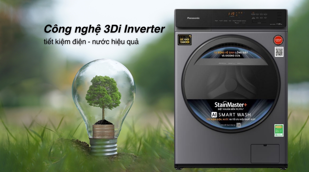 Máy giặt Panasonic Inverter 11.5 kg NA-V115FA1LV