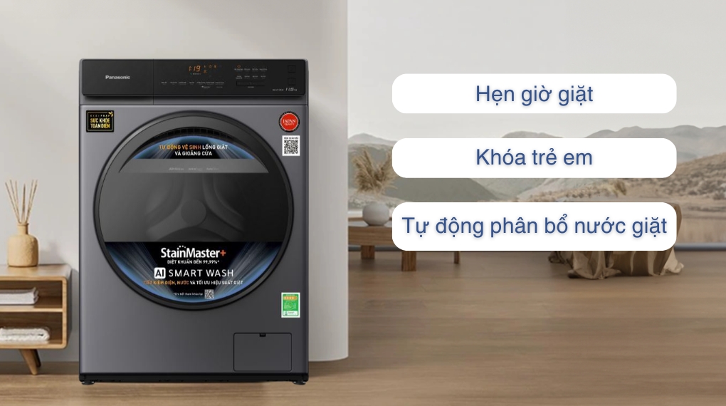 Máy giặt Panasonic Inverter 11.5 kg NA-V115FA1LV