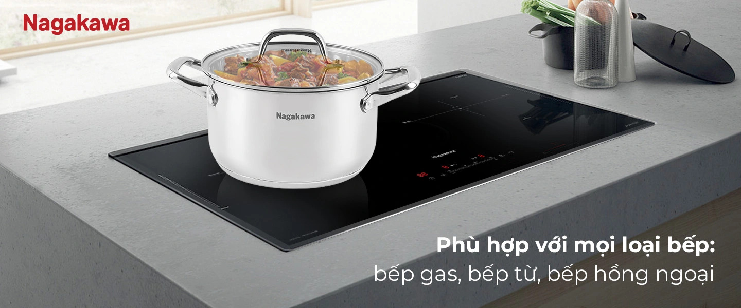 Bộ nồi inox Nagakawa NAG1360