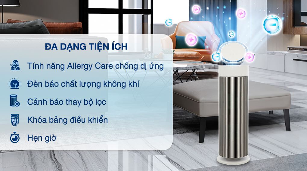 Máy lọc không khí LG PuriCare Aero Booster 55W AS55GGSY0.ABAE