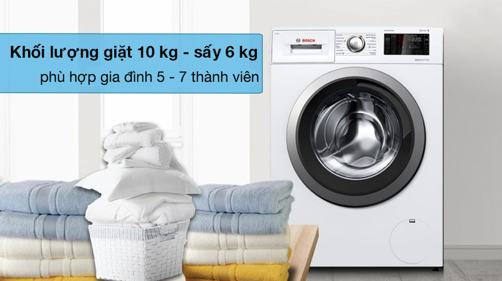 Máy giặt sấy Bosch 10 kg WNA254U0SG