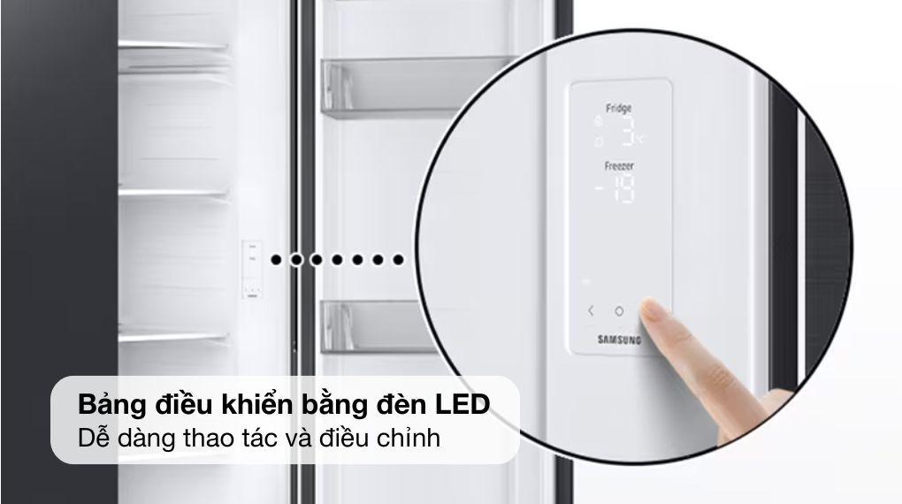 Tủ lạnh Samsung Inverter 578 lít Side By Side RS57DG410EB4S