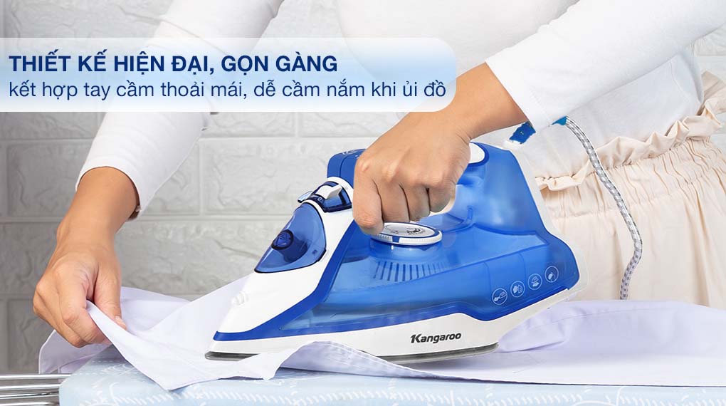 Bàn là hơi nước Kangaroo 2200W KGSI2200
