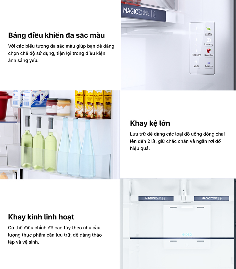 Tủ lạnh Aqua Inverter 455 lít AQR-TA518FA(WSL)