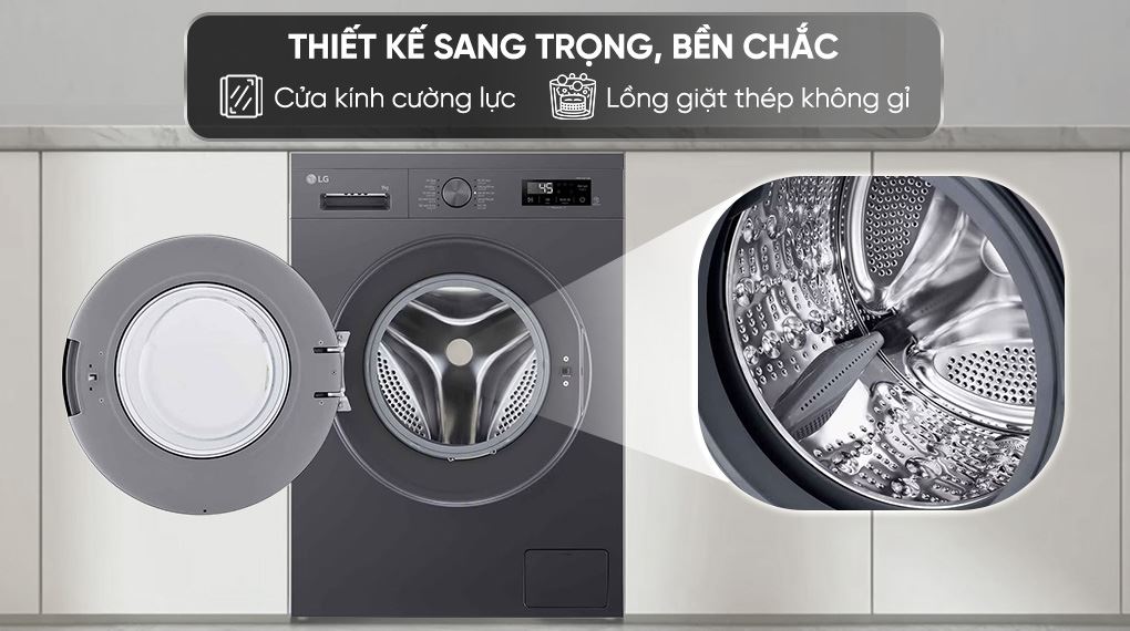 Máy giặt sấy LG Inverter giặt 9 kg - sấy 5 kg FB1209D5M