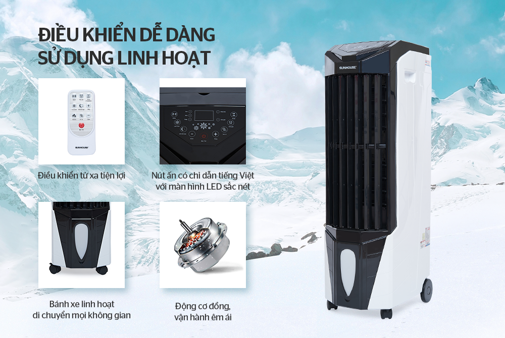Quạt điều hòa Sunhouse SHD7719