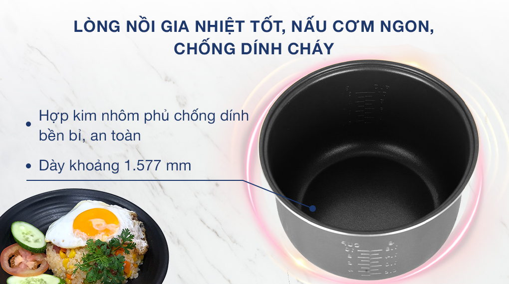 Nồi cơm điện nắp gài Panasonic 1.8 lít SR-MVN18LRAX