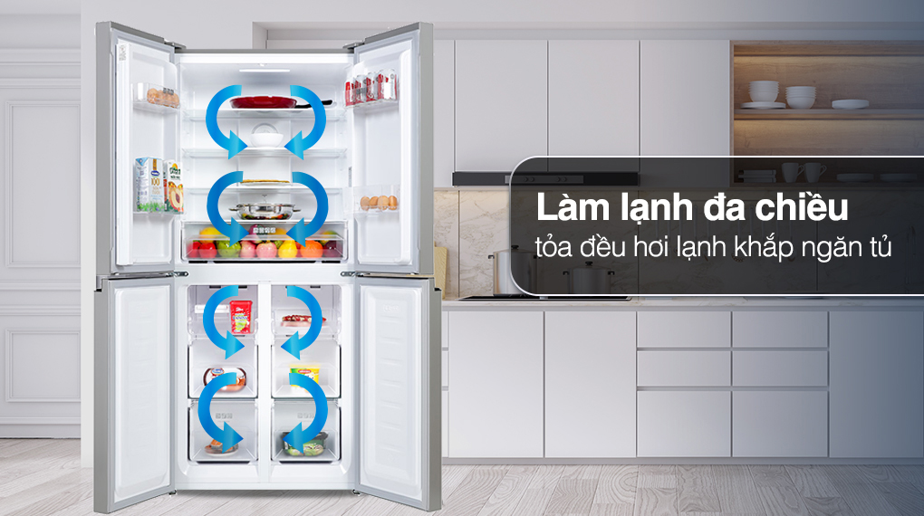 Tủ lạnh Sharp Inverter 362 lít Multi Door SJ-FX420VGBK
