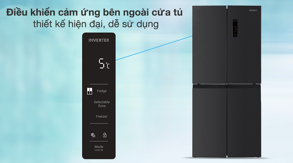 Tủ lạnh Hitachi Inverter 466 lít Multi Door HR4N7522DSDXVN