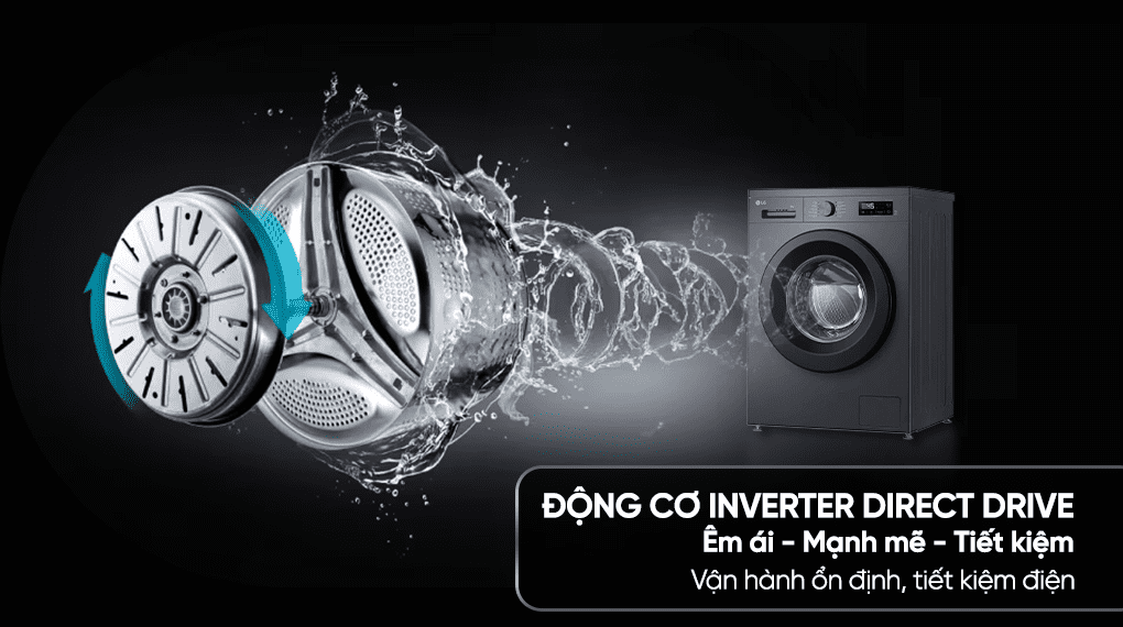 Máy giặt sấy LG Inverter giặt 9 kg - sấy 5 kg FB1209D5M