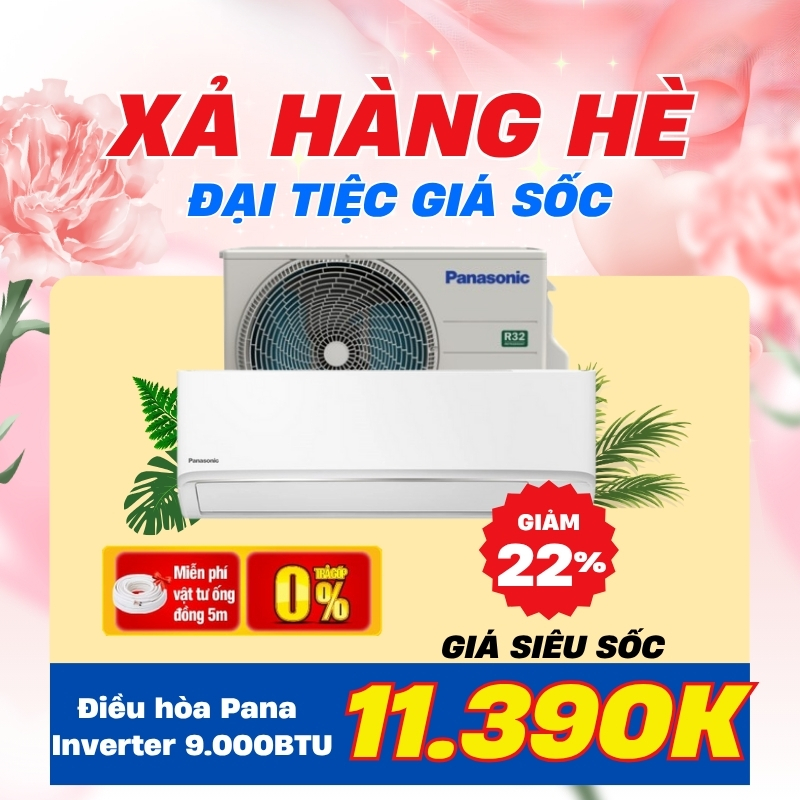 Điều Hòa Panasonic Inverter 9.000BTU CU/CS-RU9AKH