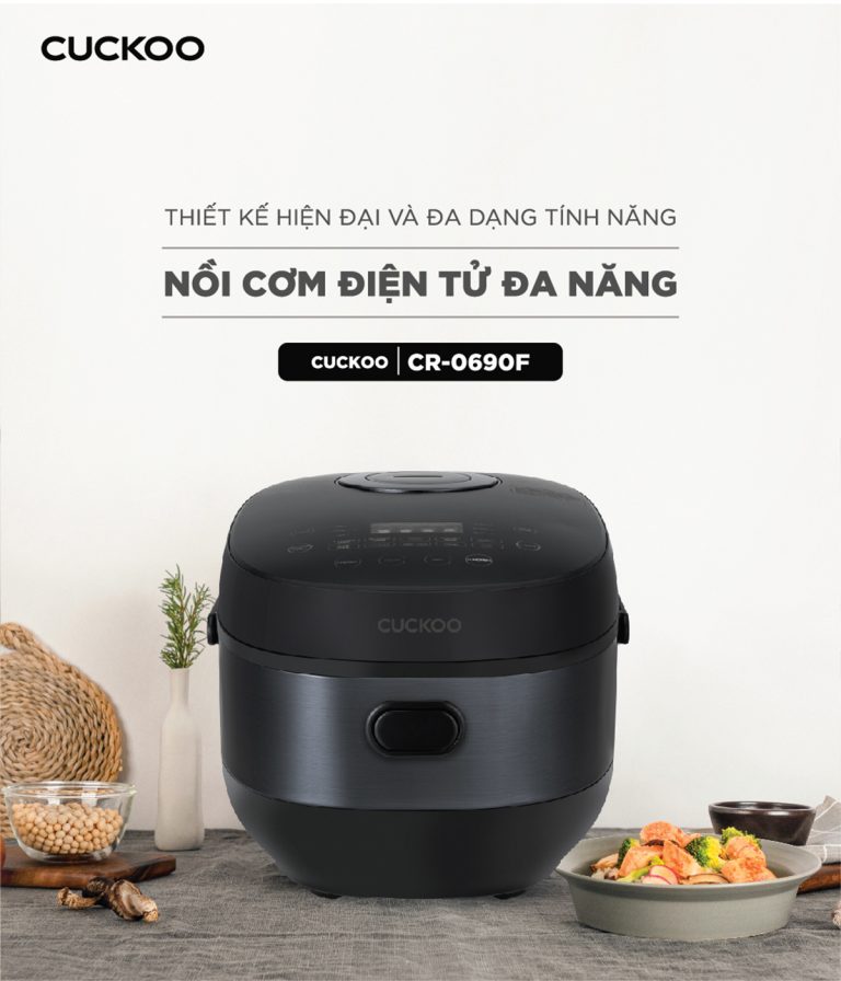 Nồi cơm điện tử Cuckoo CR-0690F/BKBKCRVNCV