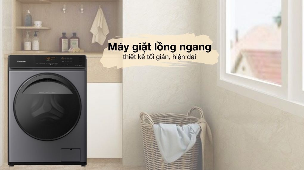 Máy giặt lồng ngang Panasonic Inverter 10kg NA-V10FA1LVT