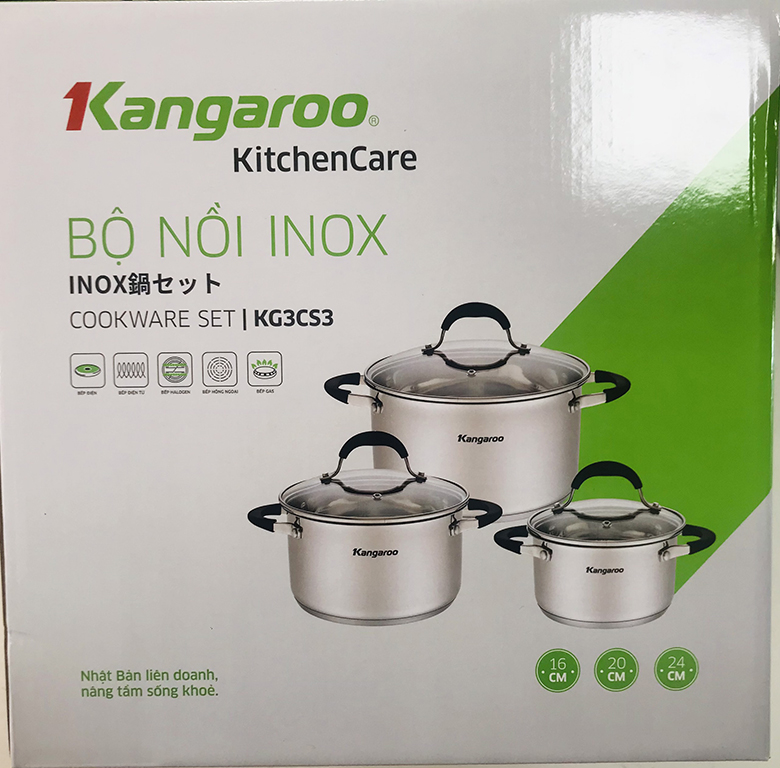 Bộ nồi Kangaroo KG3CS3