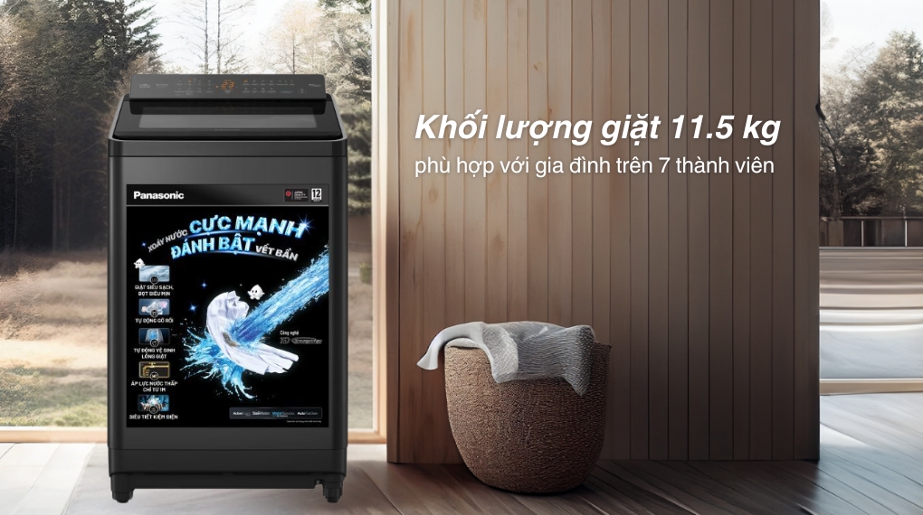 Máy giặt sấy Aqua Inverter giặt 13 kg - sấy 8 kg AQD-DH1300H.PS